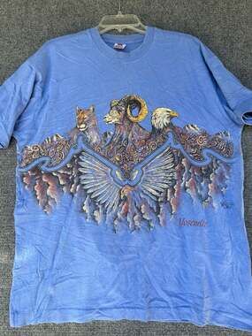 Vintage 90s Yosemite National Park Wrap-Around Graphic T-Shirt XL Single Stitch